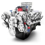 BluePrint Engines Small Block Ford 302 C.I. 361 HP Deluxe Dressed Fuel Injected Crate Engine with Polished Pulley Kit
