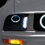 Raxiom LED Halo Projector Headlights; Black Housing; Smoked Lens