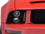 LED Halo Projector Headlights; Black Housing; Clear Lens