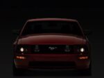 Retro Style Projector Headlights; Black Housing; Clear Lens - Image 2
