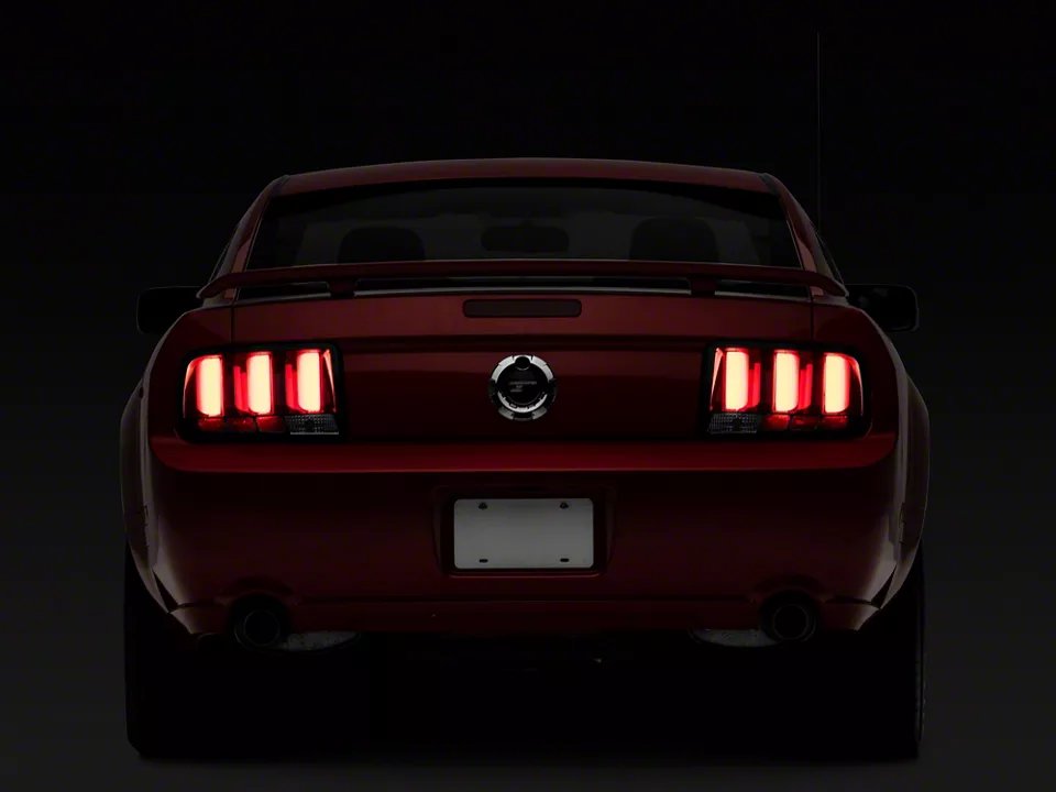 2026/07/1001658540.jpg White Light Bar LED Tail Lights; Black Housing; Clear Lens - Image 1