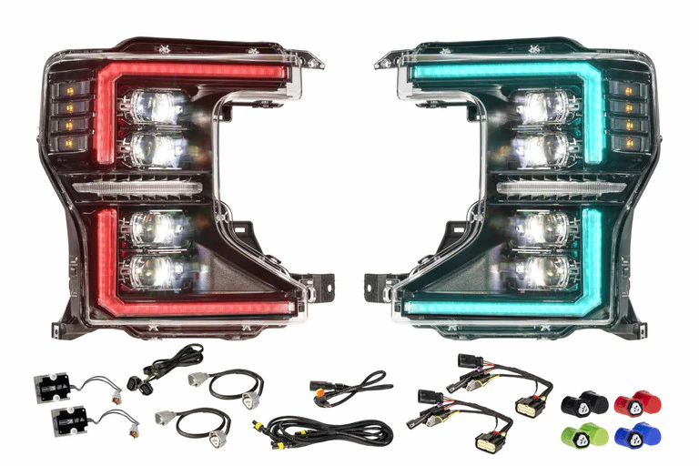 164420.LF2-508R_20_22_Super_Duty_XRGB_Evo_Headlights.010 20-22 Ford Super Duty XRGB Evo LED Headlights - Image 1